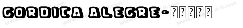 Gordita Alegre字体转换